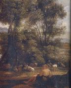 John Constable Landscape with goatherd and goats oil painting